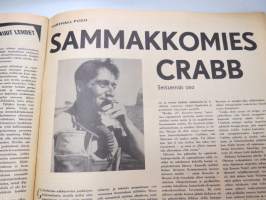 Viikko Sanomat 1957 nr 2, ilmestynyt 11.1.1957, sis. mm. seur. artikkelit / kuvat / mainokset; Kansikuva &quot;Tyttö ja luistin&quot; - Takakansikuva Helsinki Hietalahti