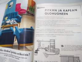 Kaunis Koti 1967 nr 6, sis. mm. seur. artikkelit / kuvat / mainokset; Kaunista kaakeleilla, Sotka, Asko, Tehdään ikkunasta erilainen, Elävää seinäpintaa,