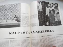 Kaunis Koti 1967 nr 6, sis. mm. seur. artikkelit / kuvat / mainokset; Kaunista kaakeleilla, Sotka, Asko, Tehdään ikkunasta erilainen, Elävää seinäpintaa,