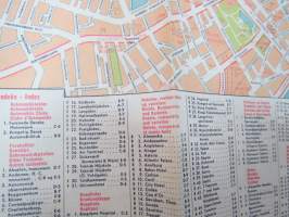 Esso Auto-Kort Danmark / Själland - Lolland - Falster - Bornholm) 1964 -tiekartta / road map