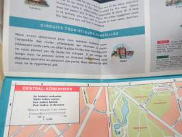 Esso Auto-Kort Danmark / Själland - Lolland - Falster - Bornholm) 1964 -tiekartta / road map