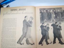 Eeva 1947 nr 1 tammikuu, sis. mm. seur. artikkelit / kuvat / mainokset;  Kansikuva Eeva Hemming tanssii sambaa, Amerikan lehdistöattashea Henry Arnold, Arkkitehti