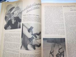 Eeva 1947 nr 1 tammikuu, sis. mm. seur. artikkelit / kuvat / mainokset;  Kansikuva Eeva Hemming tanssii sambaa, Amerikan lehdistöattashea Henry Arnold, Arkkitehti