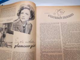 Eeva 1947 nr 1 tammikuu, sis. mm. seur. artikkelit / kuvat / mainokset;  Kansikuva Eeva Hemming tanssii sambaa, Amerikan lehdistöattashea Henry Arnold, Arkkitehti