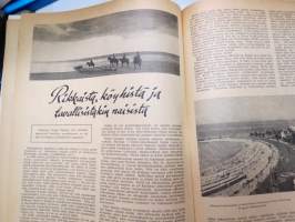 Eeva 1947 nr 1 tammikuu, sis. mm. seur. artikkelit / kuvat / mainokset;  Kansikuva Eeva Hemming tanssii sambaa, Amerikan lehdistöattashea Henry Arnold, Arkkitehti
