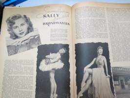 Eeva 1947 nr 1 tammikuu, sis. mm. seur. artikkelit / kuvat / mainokset;  Kansikuva Eeva Hemming tanssii sambaa, Amerikan lehdistöattashea Henry Arnold, Arkkitehti