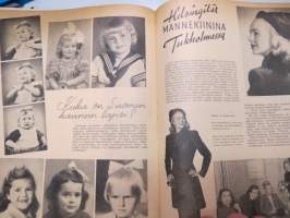Eeva 1947 nr 1 tammikuu, sis. mm. seur. artikkelit / kuvat / mainokset;  Kansikuva Eeva Hemming tanssii sambaa, Amerikan lehdistöattashea Henry Arnold, Arkkitehti