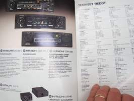 Hitachi TV, Radio, Stereo 1978 -myyntiesite / brochure