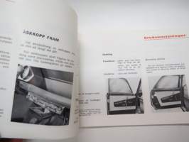 Peugeot 204 Köranvisningar och underhäll -käyttöohjekirja ruotsiksi / owner´s manual in swedish