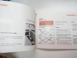 Peugeot 204 Köranvisningar och underhäll -käyttöohjekirja ruotsiksi / owner´s manual in swedish