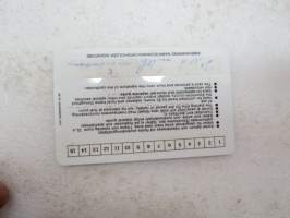 Stockholmskortet SL Tukholmankortti Silja Line 1986 -traveller´s bonus card of Stockholm