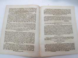 Åbo Tidningar 1833 nr 91, Onsdagen den 13. November, innehåller bl. a. följande artikel / annonser; Ytterligare om Gustaf II. Adolph såsom Psalmförfattare,