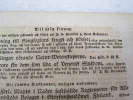 Åbo Tidningar 1833 nr 91, Onsdagen den 13. November, innehåller bl. a. följande artikel / annonser; Ytterligare om Gustaf II. Adolph såsom Psalmförfattare,