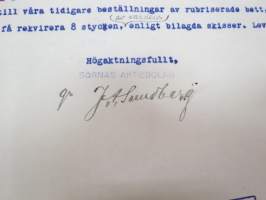 Sörnäs Aktiebolag, Helsingfors &amp; Sörnäs den 12.9.1923 -asiakirja / business document
