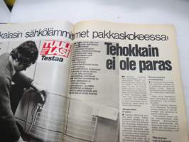 Tuulilasi 1977 nr 2, sis. mm. seur. artikkelit / kuvat / mainokset; Korjaamotestissä Peugeot ja Polski Fiat, Pikkudieselit Peugeot 304 GLD &amp; VW Golf GLD