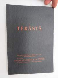 Terästä - Wikmanshytte Bruks A.B. - terästehtaan tuoteluettelo ja teknistä tietoutta, mm. väriasteikko ja päästövärit -taulukko -steel factory catalog &amp;