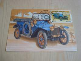 1910 Delage, auto, 1983, Sao Tome &amp; Principe, maksikortti, FDC.  Katso myös muut kohteeni mm. noin 1500 erilaista amerikkalaista ensipäiväkuorta 1920-luvulta