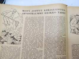 Suomen Kuvalehti 1947 nr 8, ilmestynyt 22.2.1947, sis. mm. seur. artikkelit / kuvat / mainokset; Kansikuva Lauri Parkkinen - pikaluistelun maailmanmestari, Pienet