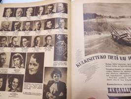 Suomen Kuvalehti 1947 nr 8, ilmestynyt 22.2.1947, sis. mm. seur. artikkelit / kuvat / mainokset; Kansikuva Lauri Parkkinen - pikaluistelun maailmanmestari, Pienet