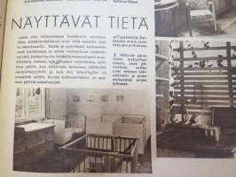 Suomen Kuvalehti 1947 nr 3, ilmestynyt 18.1.1947, sis. mm. seur. artikkelit / kuvat / mainokset; Kansikuva E. Kilpinen - 84-vuotias kanteleentekijä työpajassaan