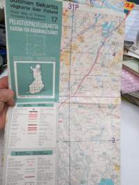 Suomen tiekartta 17 Vägkarta över Finland, Road map of Finland, Finnische Strassenkarte - Pelastuspalvelukartta - Kartan för räddningstjänst -special version