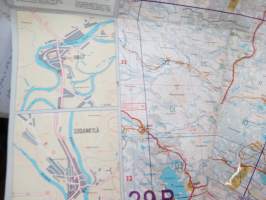Suomen tiekartta 17 Vägkarta över Finland, Road map of Finland, Finnische Strassenkarte - Pelastuspalvelukartta - Kartan för räddningstjänst -special version