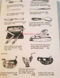 Antiques and their values. Silver