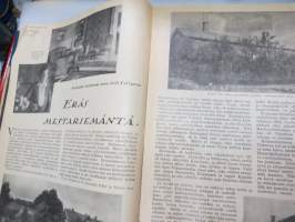 Kotiliesi 1933 -sidottu vuosikerta, kaikki kansikuvat (Rudolf Koivu) ja sisältöä näkyy kuvissa -family magazine, annual volume