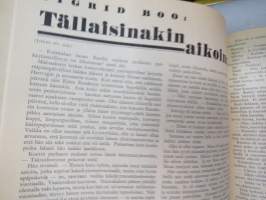 Kotiliesi 1933 -sidottu vuosikerta, kaikki kansikuvat (Rudolf Koivu) ja sisältöä näkyy kuvissa -family magazine, annual volume