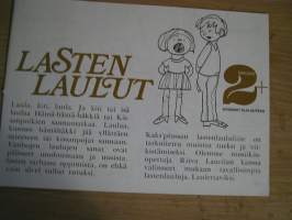 lasten laulut,kaks&#039;plussan lastenlaululiite