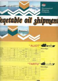 Vegetable oil shipment  laivaesite