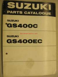 Suzuki GS400C GS400EC parts catalogue varaosaluettelo