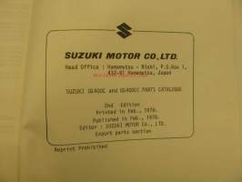 Suzuki GS400C GS400EC parts catalogue varaosaluettelo