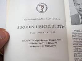 Yleisurheilu 1968-69 - Suomen Urheiluliiton vuosikirja -finnish athletics yearbook