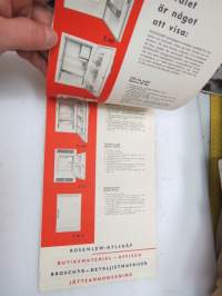 Vårt kylskåp heter Rosenlew -försäljningsbroschyr till återförsäljare / sales brochure for merchants, in swedish