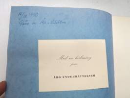 Bibelsällskapets Tryckeri några blad ur ett gammalt Åbotryckeris äldsta hävder -Raamattuseuran kirjapainon historiaa Turussa -history of a printing house in Turku