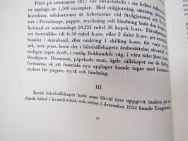 Bibelsällskapets Tryckeri några blad ur ett gammalt Åbotryckeris äldsta hävder -Raamattuseuran kirjapainon historiaa Turussa -history of a printing house in Turku