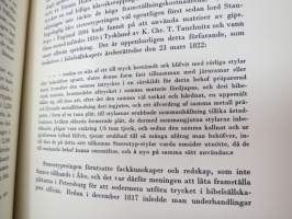 Bibelsällskapets Tryckeri några blad ur ett gammalt Åbotryckeris äldsta hävder -Raamattuseuran kirjapainon historiaa Turussa -history of a printing house in Turku