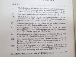 Bibelsällskapets Tryckeri några blad ur ett gammalt Åbotryckeris äldsta hävder -Raamattuseuran kirjapainon historiaa Turussa -history of a printing house in Turku