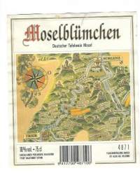 Moselblumchen  - viinaetiketti