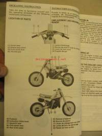 Suzuki RM80 RM80X RM80H owner´s maintenance manual huolto-ohjekirja