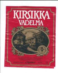 Chymos Kirsikka Vadelma- viinaetiketti
