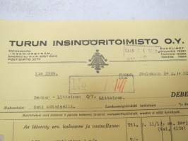 Turun Insinööritoimisto Oy, Turku, 24.12.1952 -asiakirja / business document