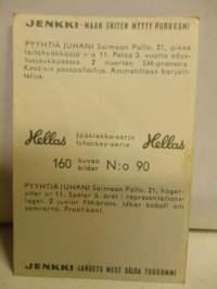 Hellas jääkiekkosarja 160 kuvaa  90 Juhani Pyyhtiä   - Saimaan Pallo