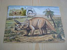 Dinosaurus, 1982, Sao Tome &amp; Principe, maksikortti, FDC.  Katso myös muut kohteeni mm. noin 1000 erilaista maksikorttia ja 1500 erilaista ensipäiväkuorta.