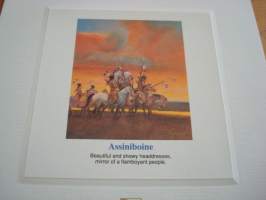 Assiniboine, American Indian Headdresses, 1990, USA, Proof-kortti, FDC, koko 15 cm x 22,5 cm.  Katso myös muut kohteeni mm. noin 1500 erilaista ensipäiväkuorta.