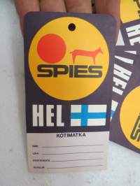 Spies -matkalaukkukortti / nimikortti -luggage tag