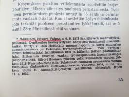 Suomen vanhan työväenpuolueen historia -history of old worker´s party of Finland