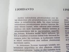 Turun latinankieliset piirtokirjoitukset - latinska inskrifter i Åbo -latin texts found in Turku