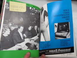 OmaTSanomat - Oy Turun Sanomain henkilökuntalehti 1976-77 yhteensidotut vuosikerrat -annual volumes of personnel magazine